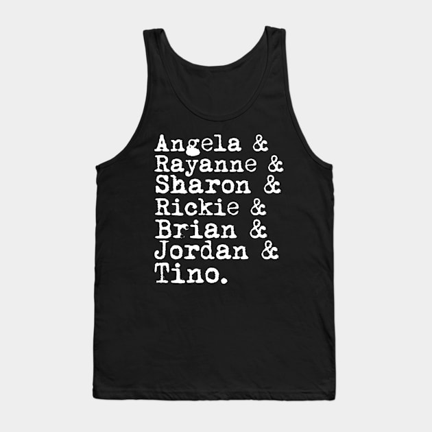 My so called life list of names Tank Top by Penny Lane Designs Co.